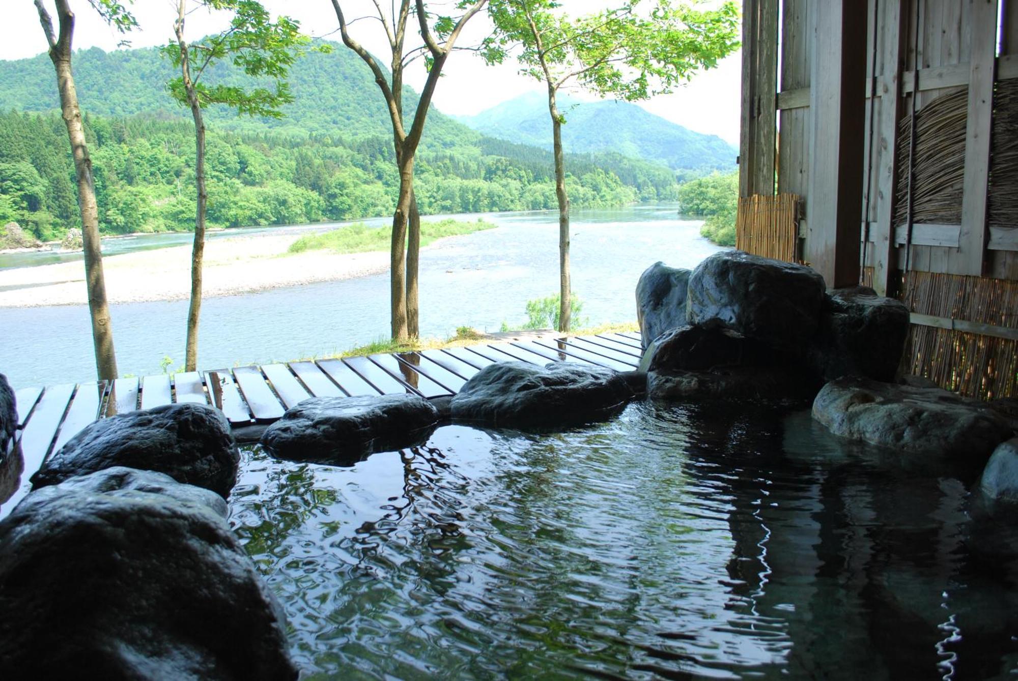 阿贺野 Furusawaya酒店 外观 照片