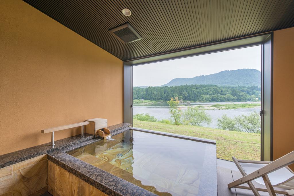 阿贺野 Furusawaya酒店 外观 照片